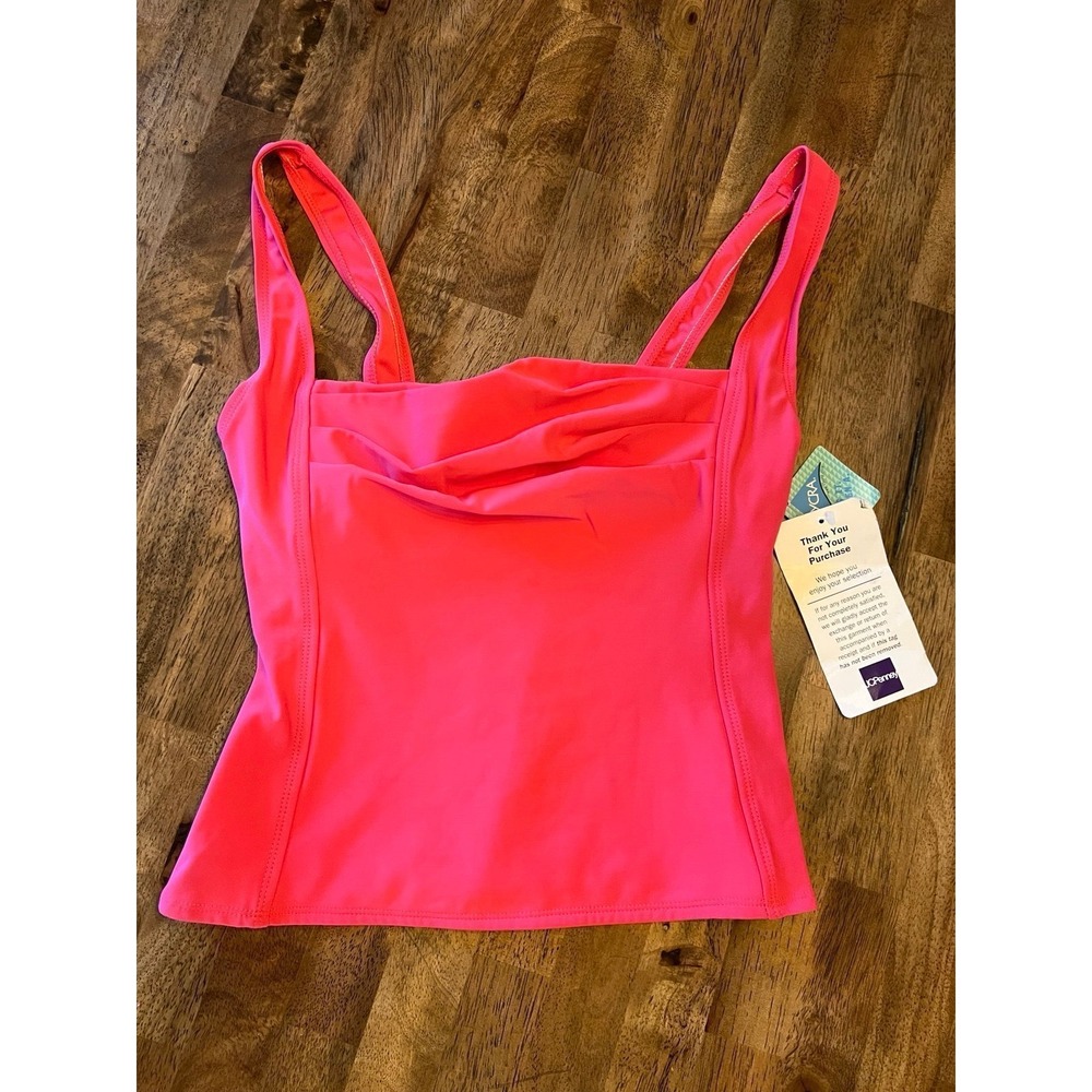 Lycra swim top hot pink Size Medium 10‎